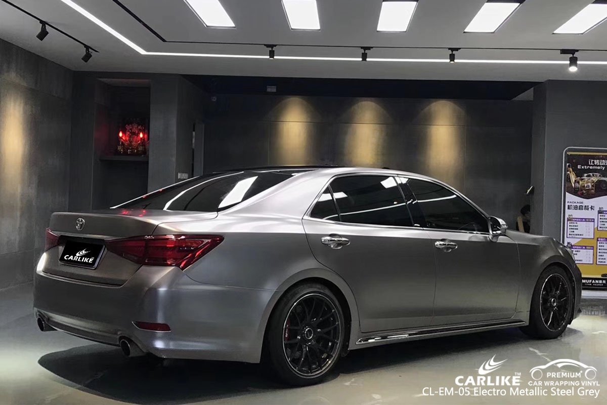 CARLIKE CL-EM-05 electro metallic steel grey car wrap vinyl for Toyota