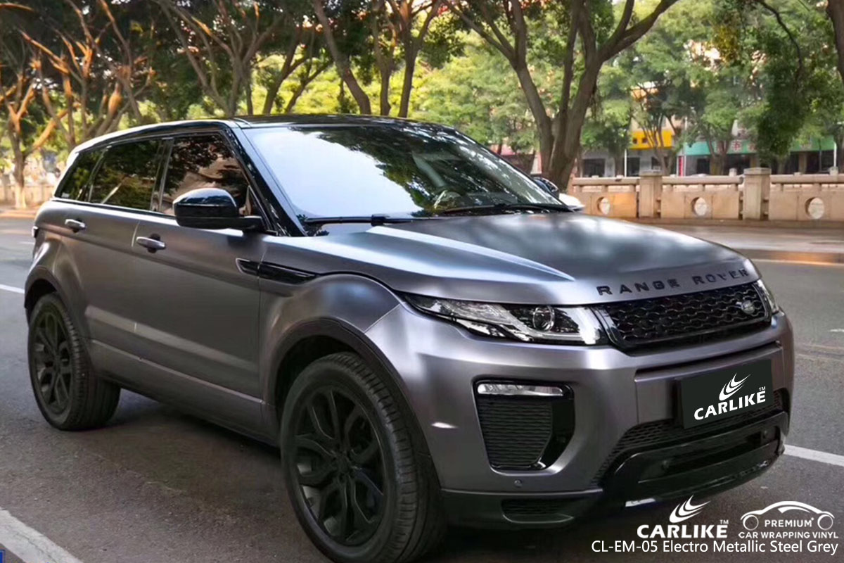 CARLIKE CL-EM-05 electro metallic steel grey car wrap vinyl for Land Rover
