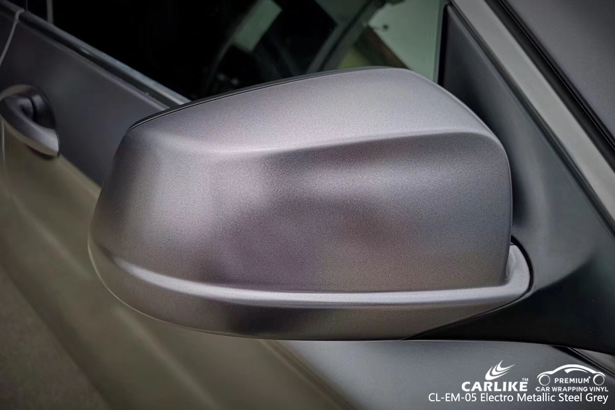 CARLIKE CL-EM-05 electro metallic steel grey car wrap vinyl for BMW