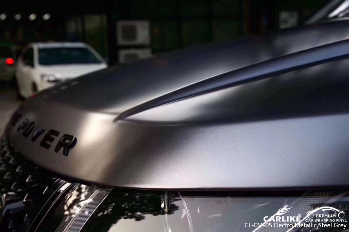 CARLIKE CL-EM-05 electro metallic steel grey car wrap vinyl for Land Rover