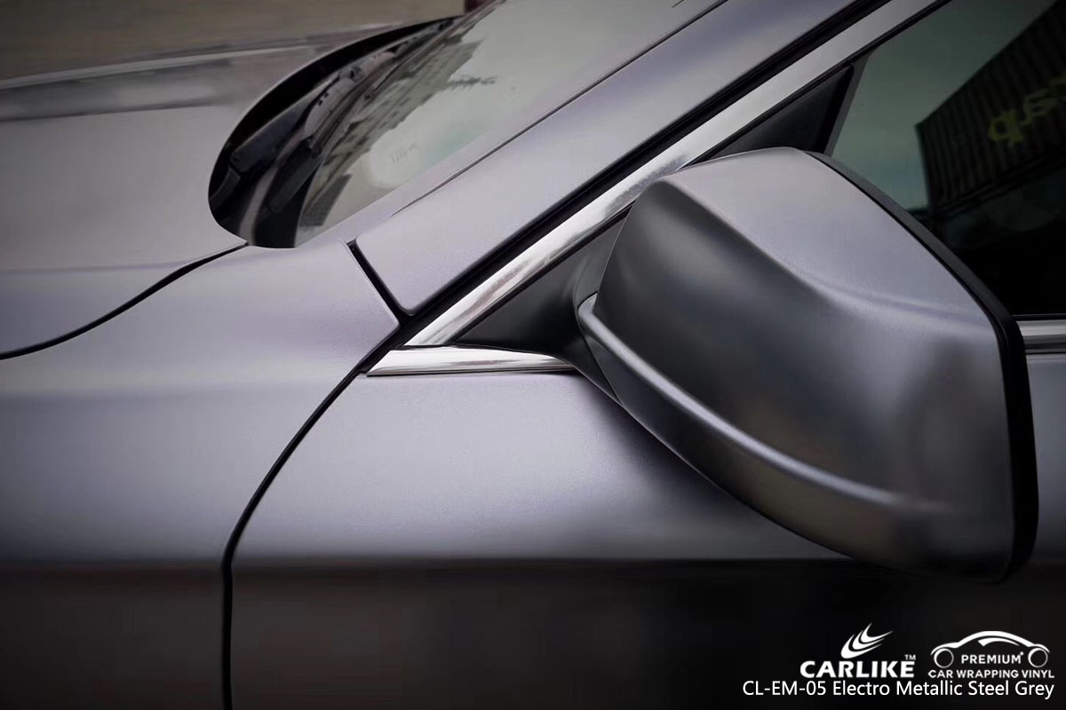 CARLIKE CL-EM-05 electro metallic steel grey car wrap vinyl for BMW