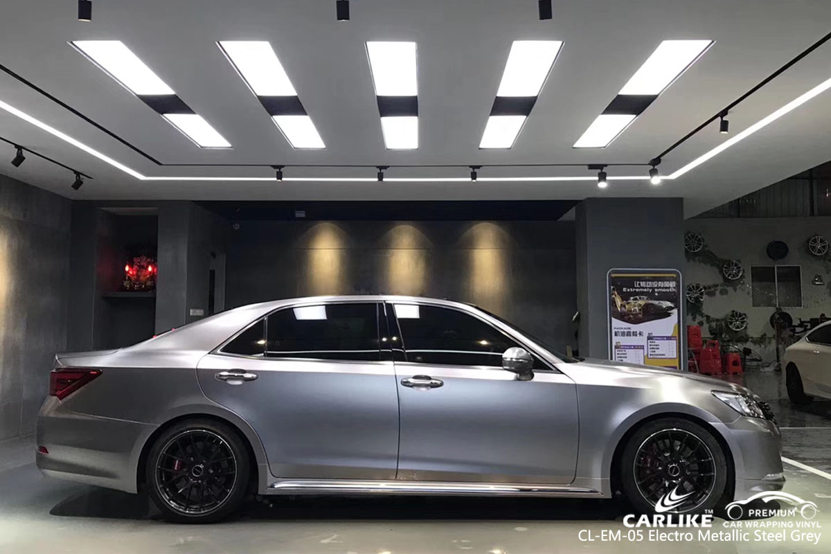 CARLIKE CL-EM-05 electro metallic steel grey car wrap vinyl for Toyota