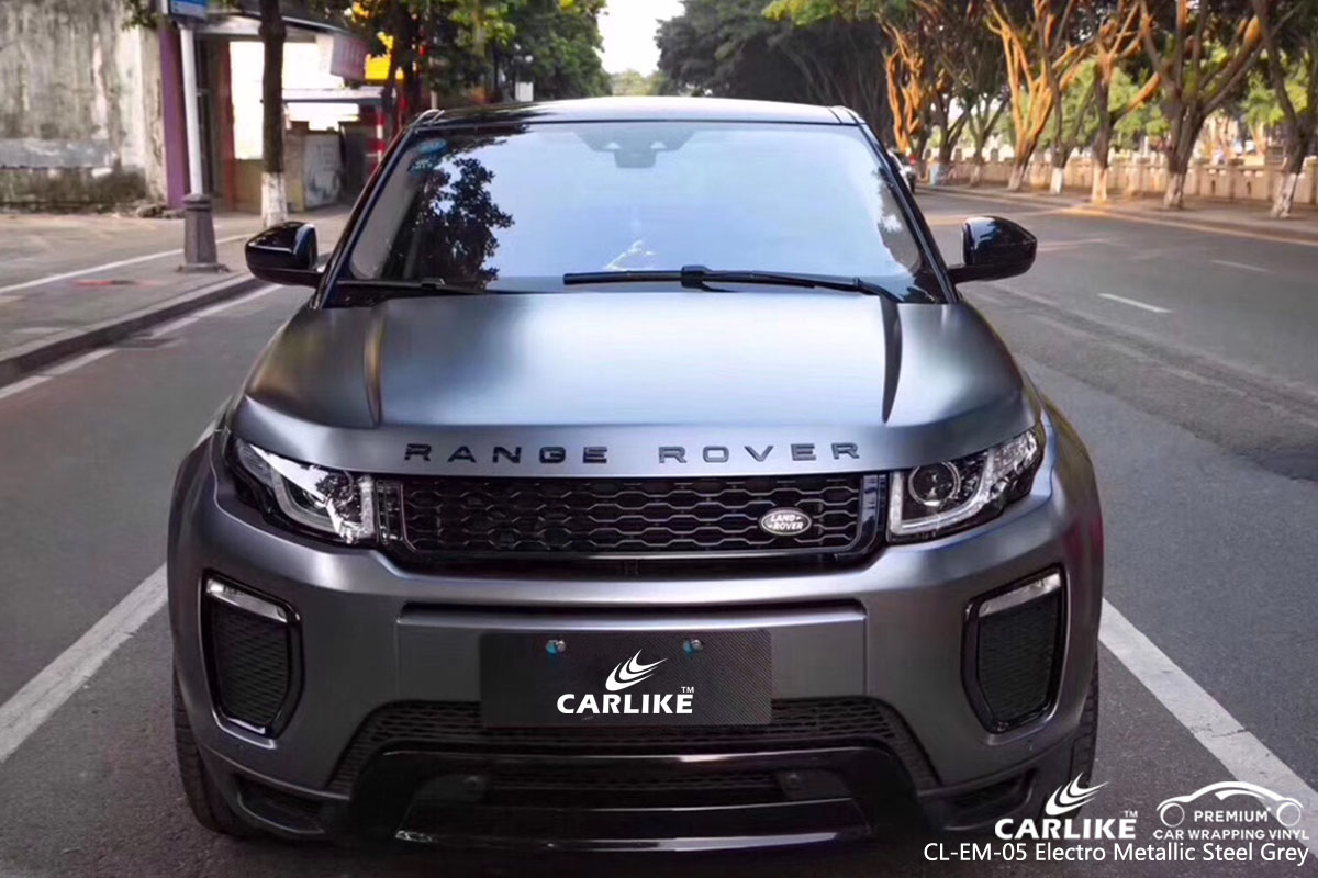 CARLIKE CL-EM-05 electro metallic steel grey car wrap vinyl for Land Rover