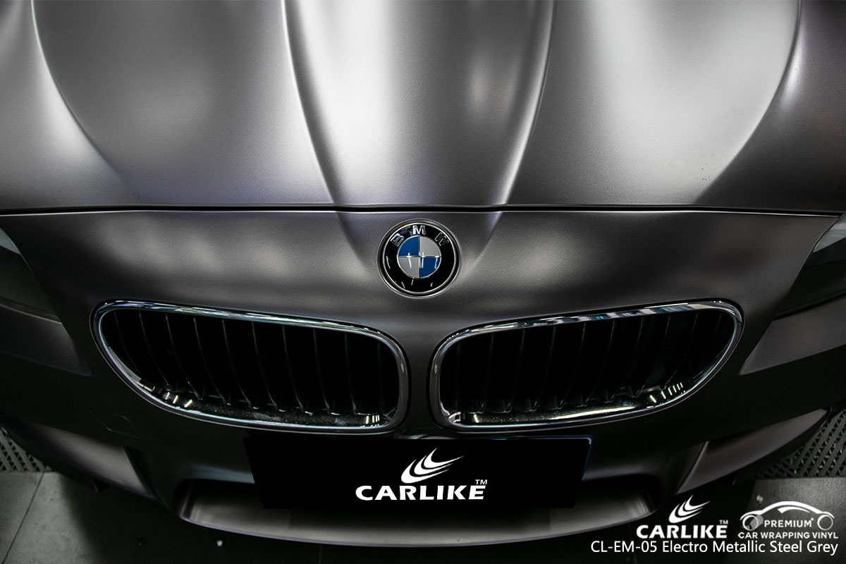 CARLIKE CL-EM-05 electro metallic steel grey car wrap vinyl for BMW