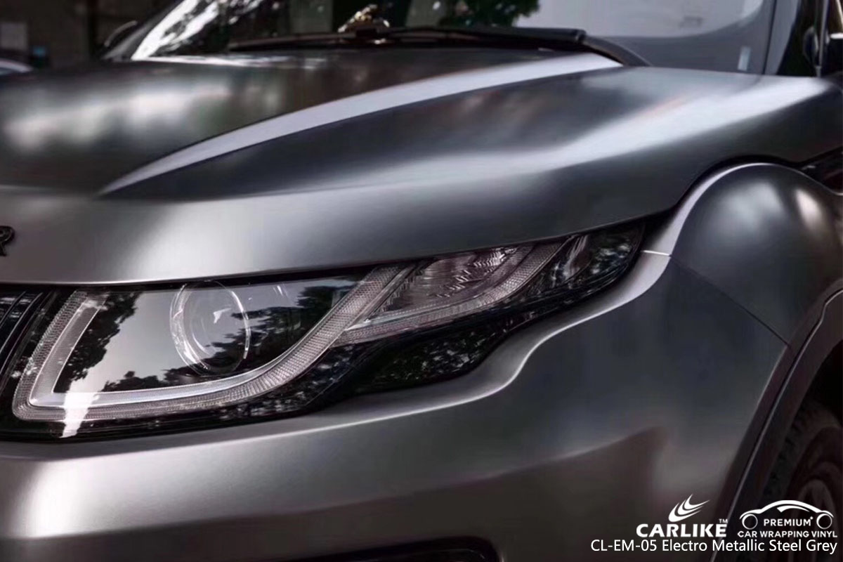 CARLIKE CL-EM-05 electro metallic steel grey car wrap vinyl for Land Rover