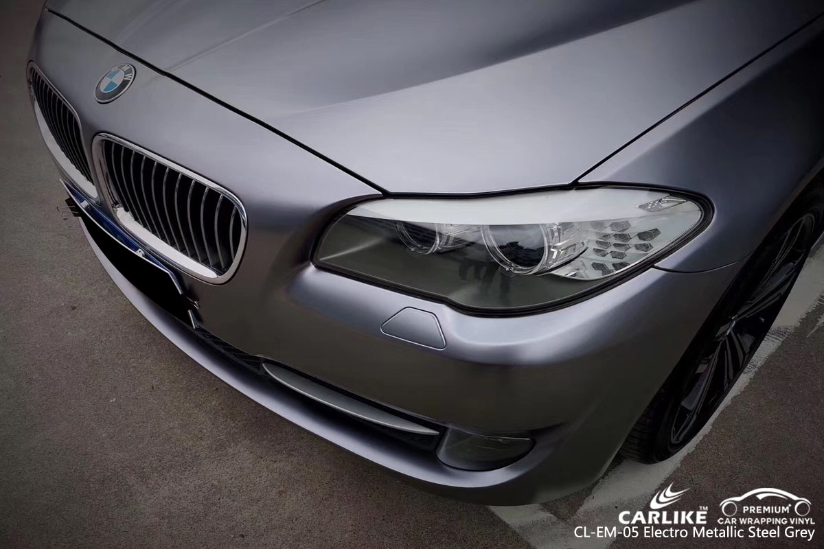 CARLIKE CL-EM-05 electro metallic steel grey car wrap vinyl for BMW