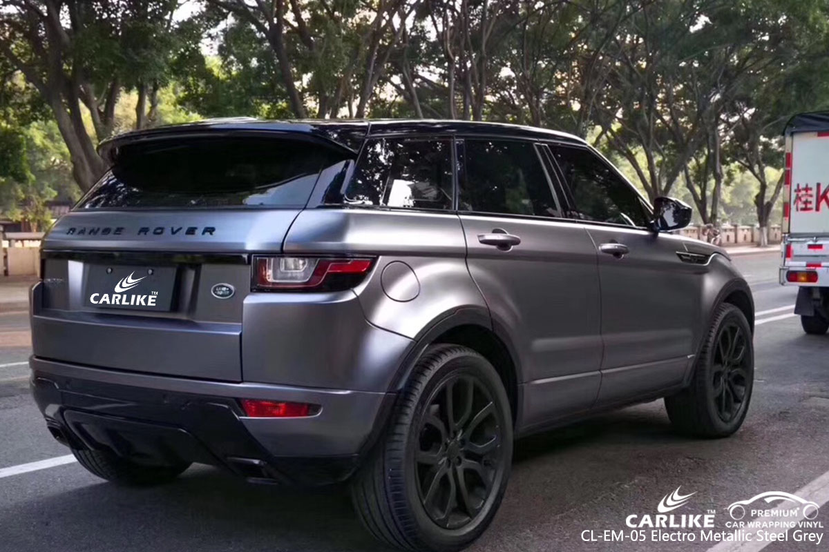 CARLIKE CL-EM-05 electro metallic steel grey car wrap vinyl for Land Rover