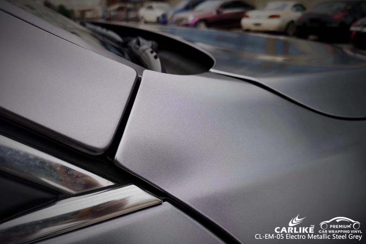 CARLIKE CL-EM-05 electro metallic steel grey car wrap vinyl for BMW