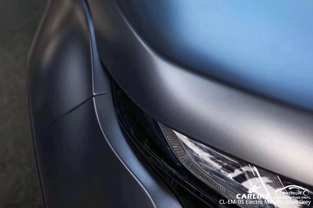 CARLIKE CL-EM-05 electro metallic steel grey car wrap vinyl for Land Rover