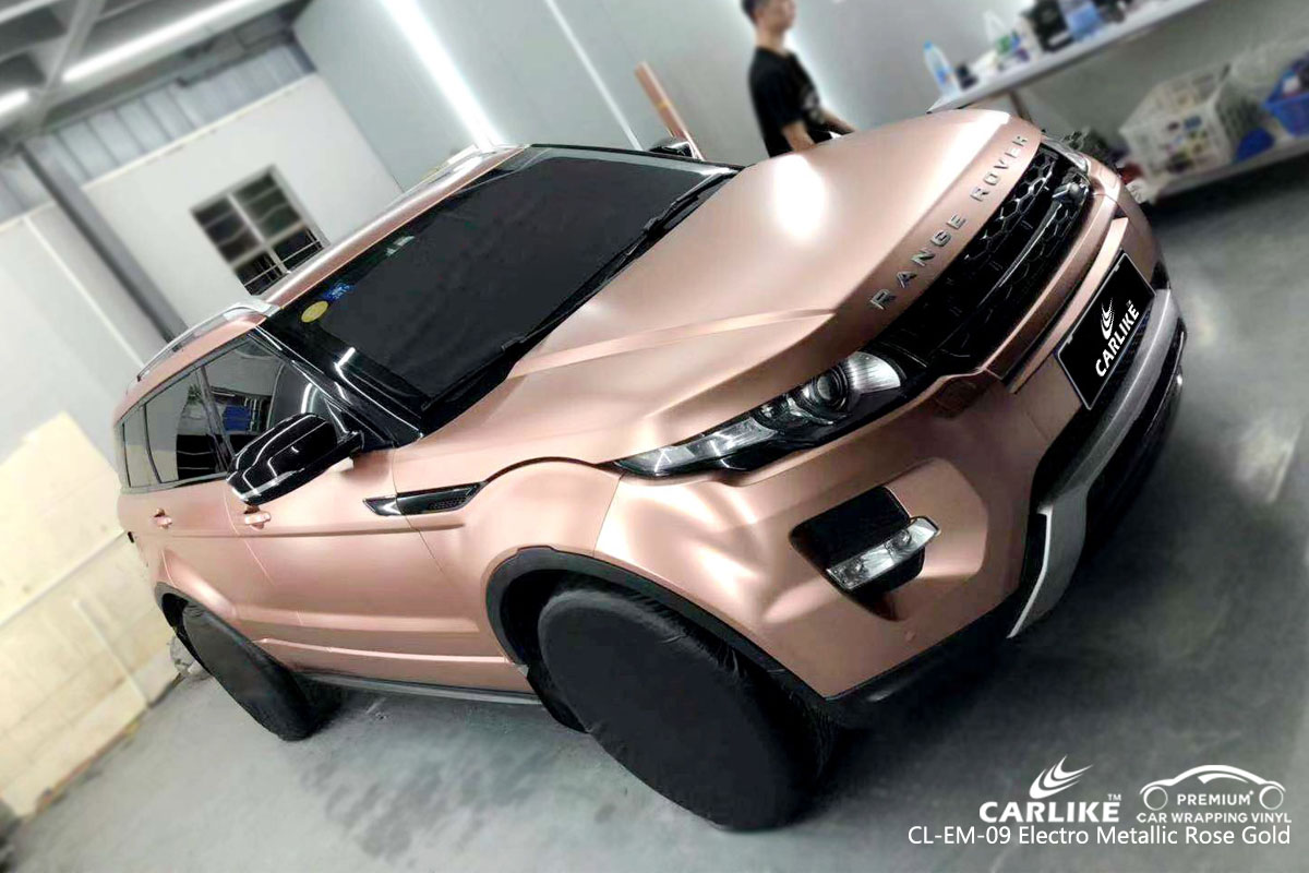CARLIKE CL-EM-09 electro metallic rose gold car wrap vinyl for Land Rover