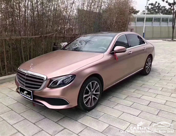 CL-EM-09 vinil cor-de-rosa metálico do envoltório do carro do ouro do electro para Mercedes-Benz