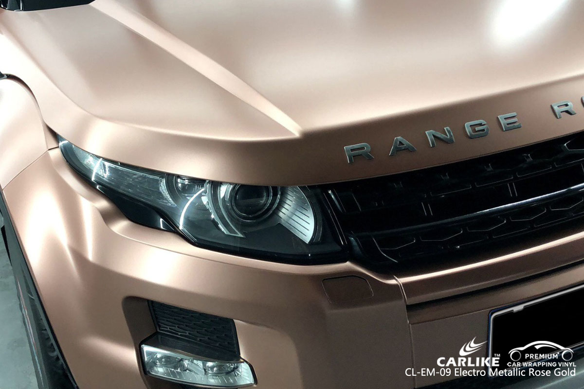 CARLIKE CL-EM-09 electro metallic rose gold car wrap vinyl for Land Rover
