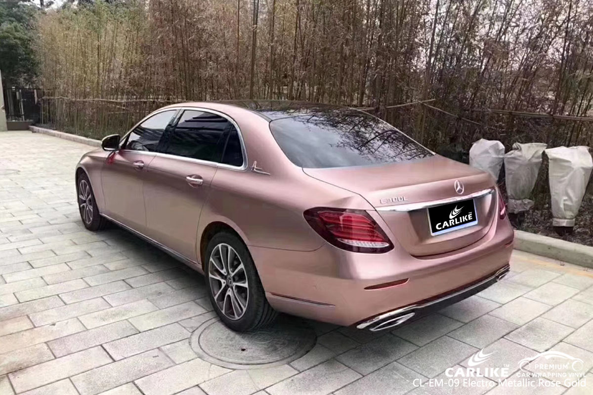 CARLIKE CL-EM-09 electro metallic rose gold car wrap vinyl for Mercedes-Benz