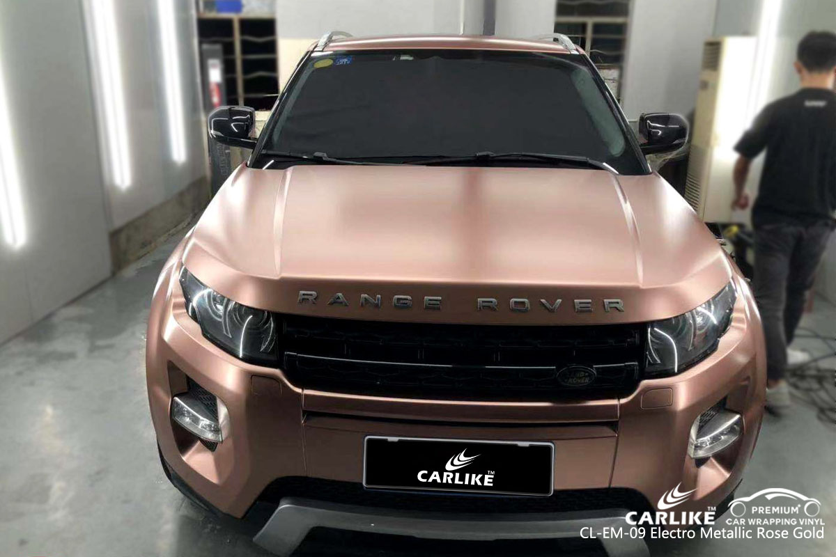 CARLIKE CL-EM-09 electro metallic rose gold car wrap vinyl for Land Rover