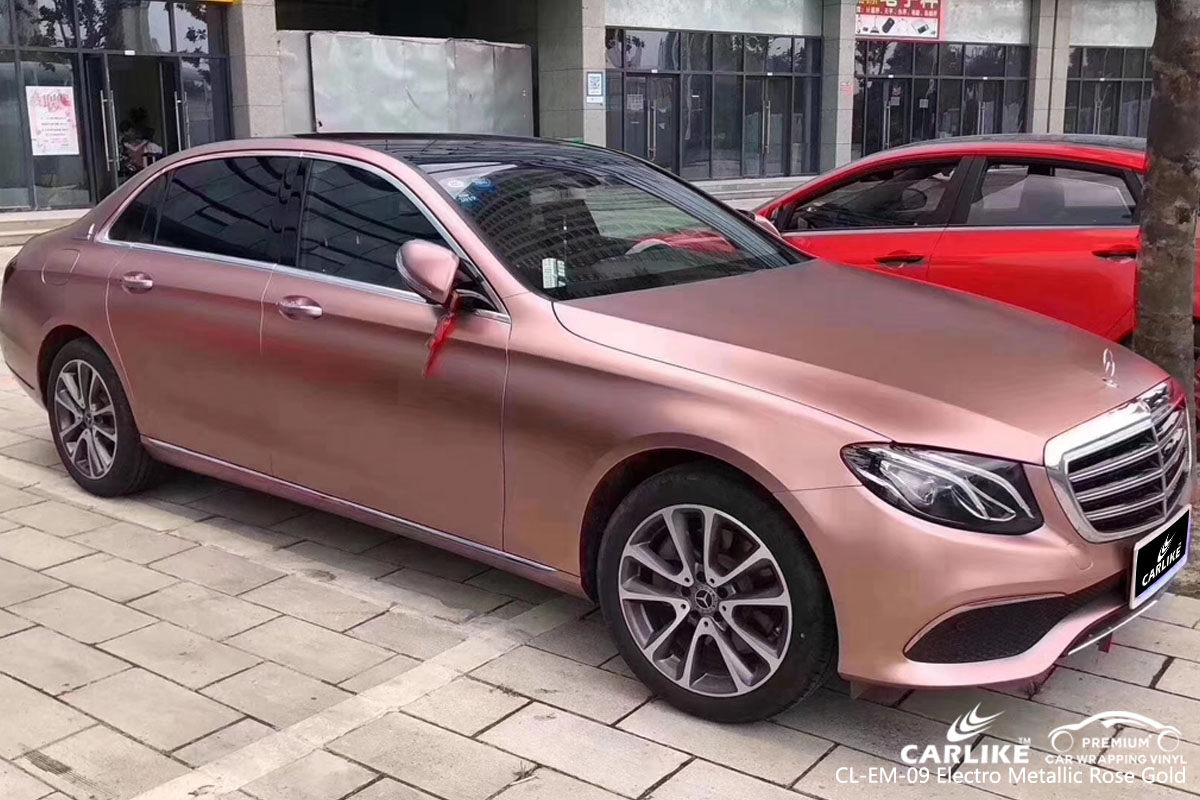 CARLIKE CL-EM-09 electro metallic rose gold car wrap vinyl for Mercedes-Benz