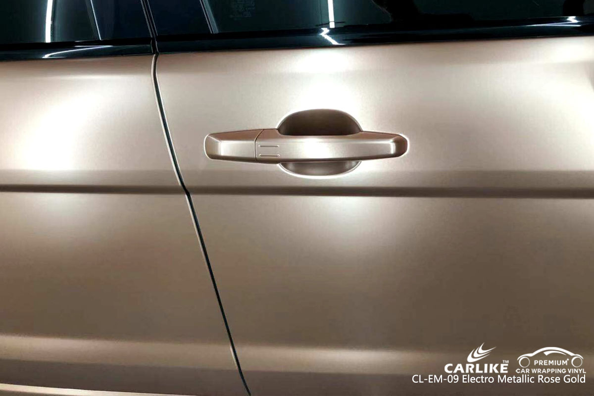 CARLIKE CL-EM-09 electro metallic rose gold car wrap vinyl for Land Rover