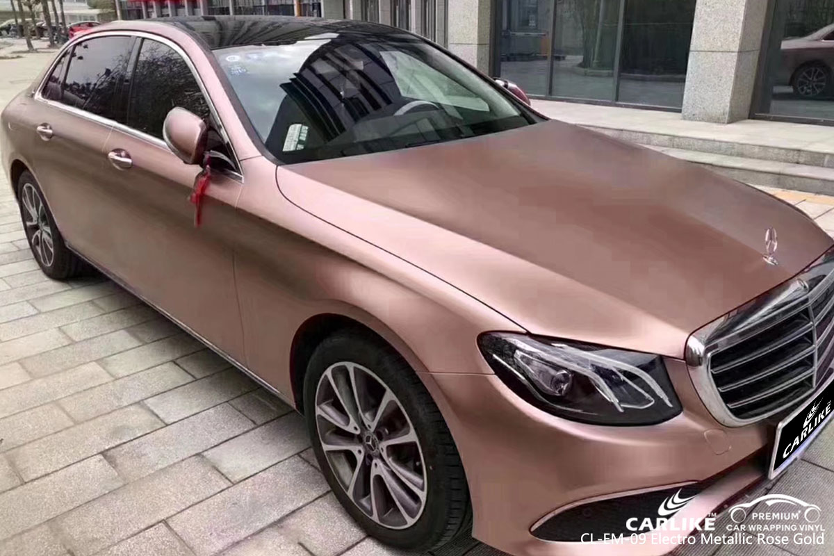 CARLIKE CL-EM-09 electro metallic rose gold car wrap vinyl for Mercedes-Benz