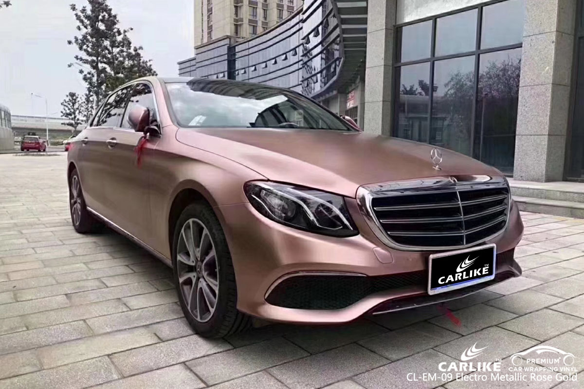 CARLIKE CL-EM-09 electro metallic rose gold car wrap vinyl for Mercedes-Benz