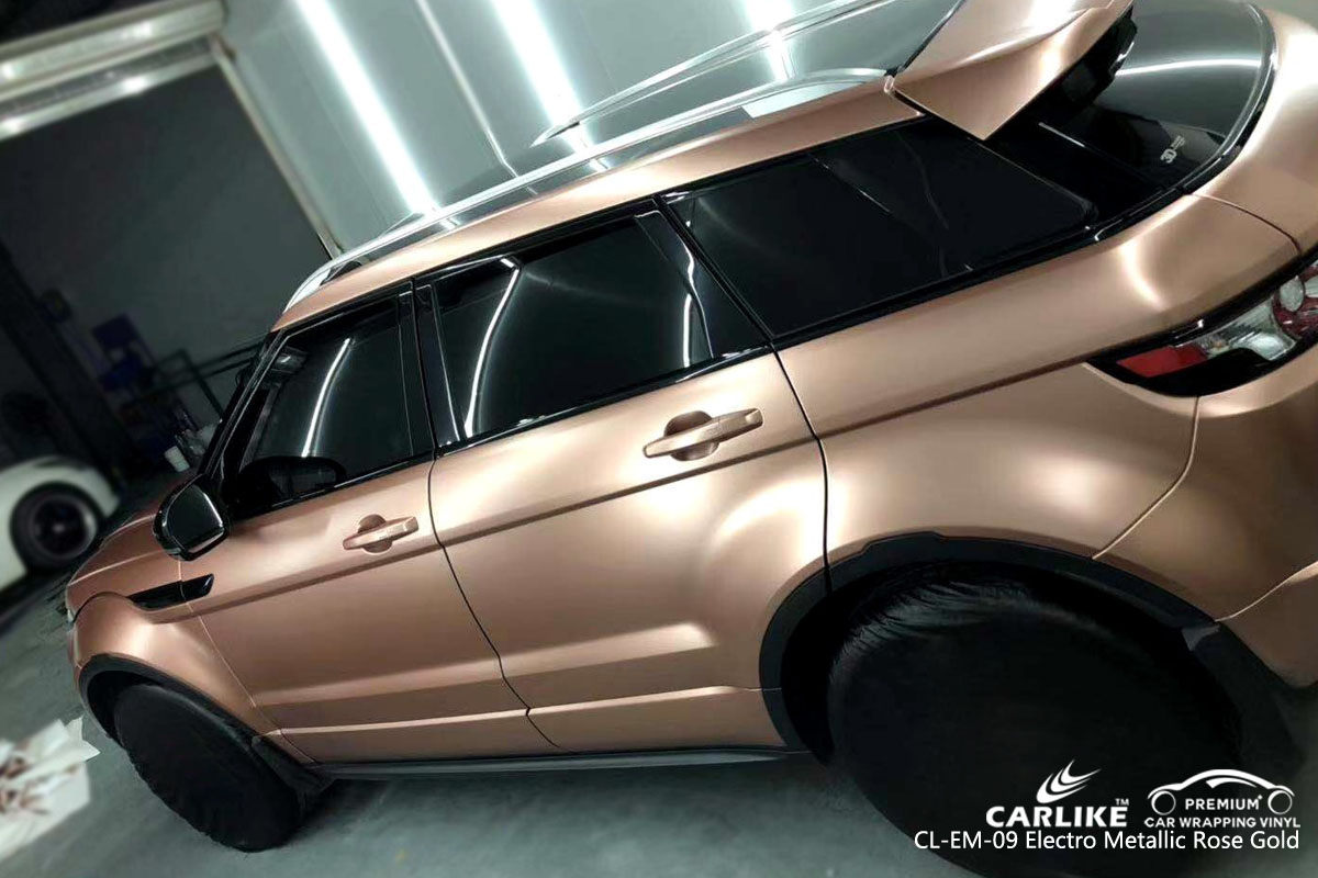 CARLIKE CL-EM-09 electro metallic rose gold car wrap vinyl for Land Rover