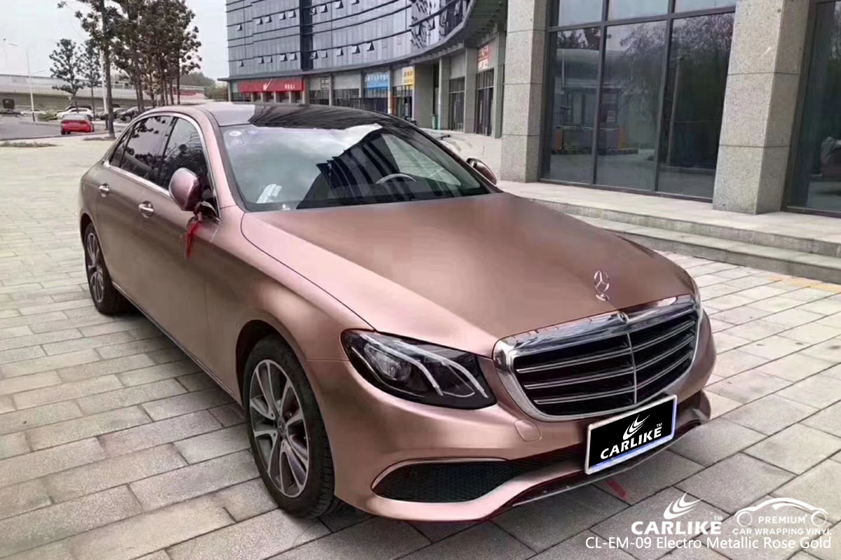 CARLIKE CL-EM-09 electro metallic rose gold car wrap vinyl for Mercedes-Benz