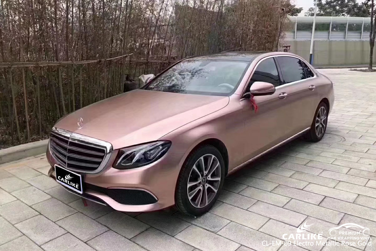 CARLIKE CL-EM-09 electro metallic rose gold car wrap vinyl for Mercedes-Benz