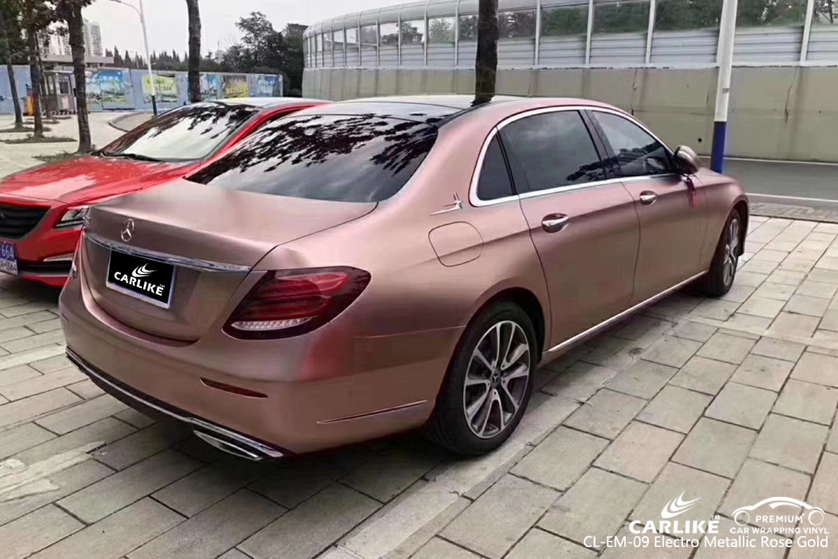 CARLIKE CL-EM-09 electro metallic rose gold car wrap vinyl for Mercedes-Benz