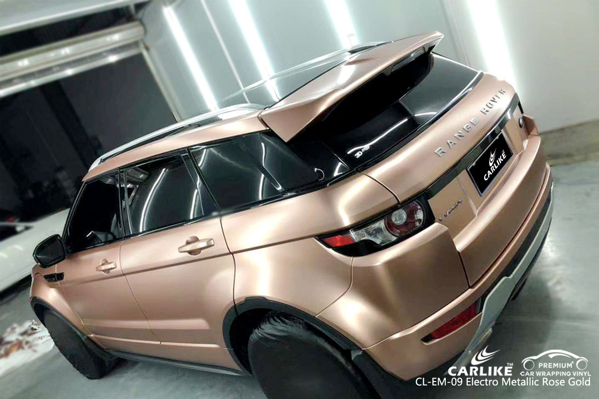 CARLIKE CL-EM-09 electro metallic rose gold car wrap vinyl for Land Rover