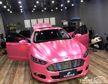 CL-EM-10 electro metallic pink vinyl car wrap cost for Ford