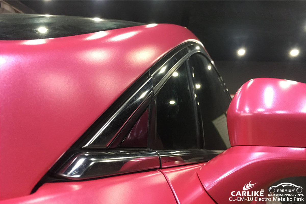CARLIKE CL-EM-10 electro metallic pink car wrap vinyl for Ford