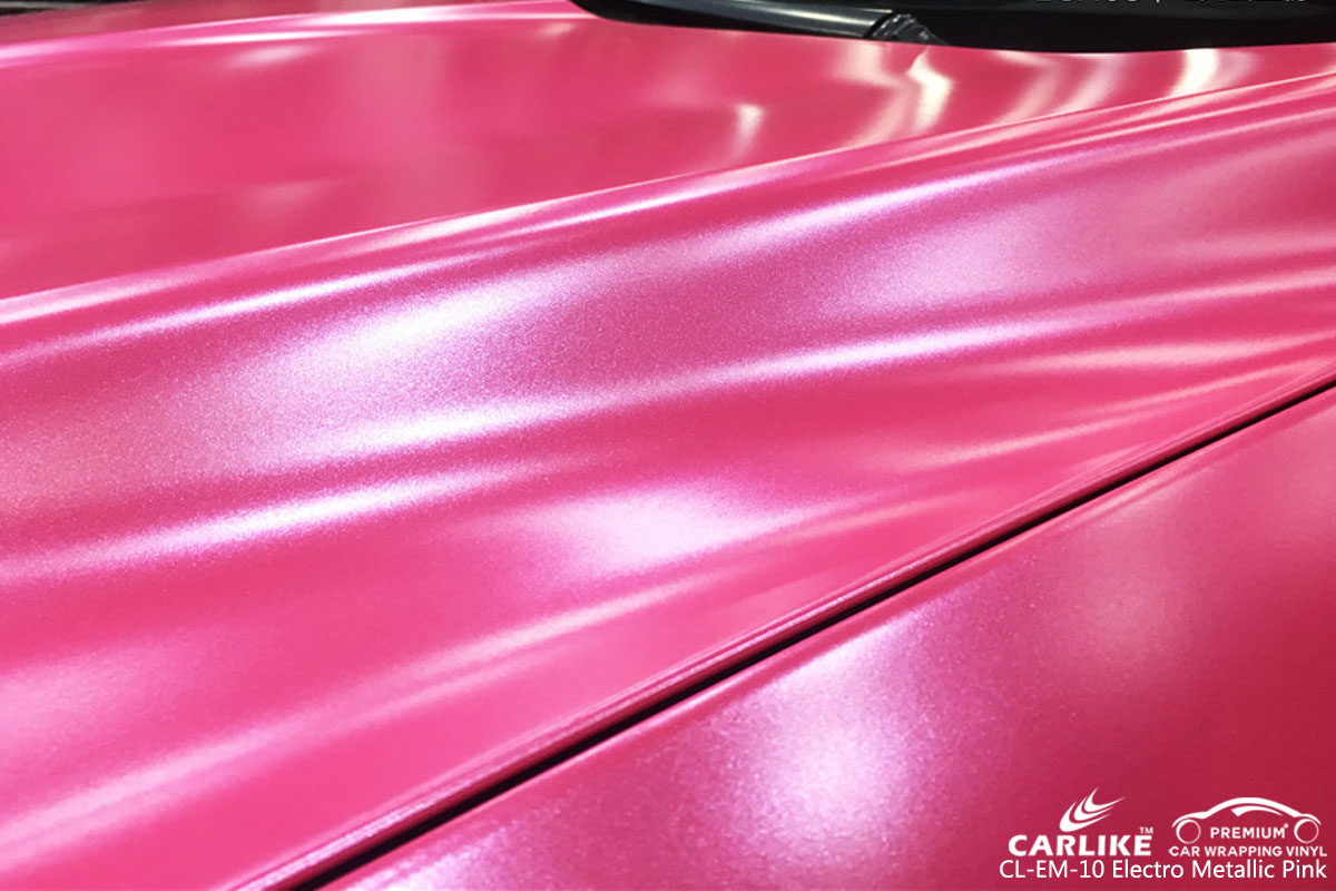 CARLIKE CL-EM-10 electro metallic pink car wrap vinyl for Ford