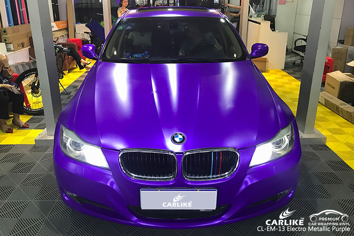 CARLIKE CL-EM-13 electro metallic purple car wrap vinyl for BMW