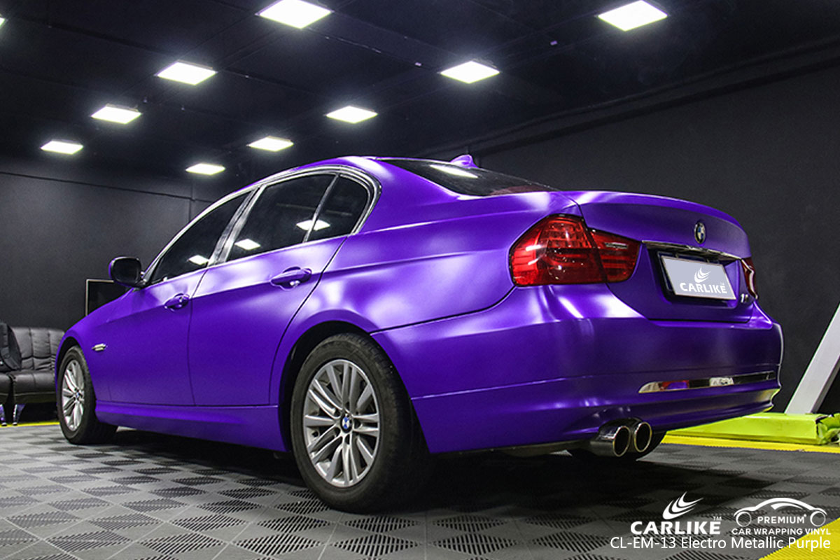 CARLIKE CL-EM-13 electro metallic purple car wrap vinyl for BMW