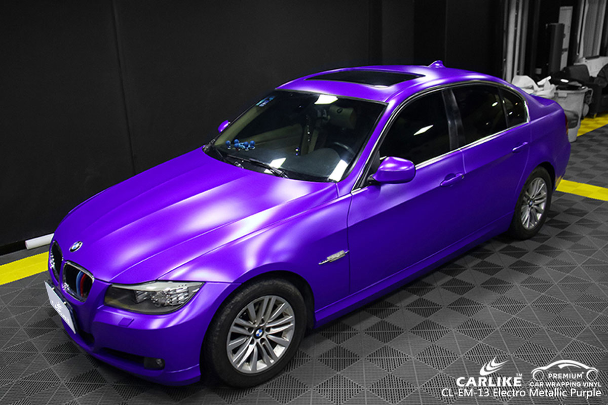 CARLIKE CL-EM-13 electro metallic purple car wrap vinyl for BMW
