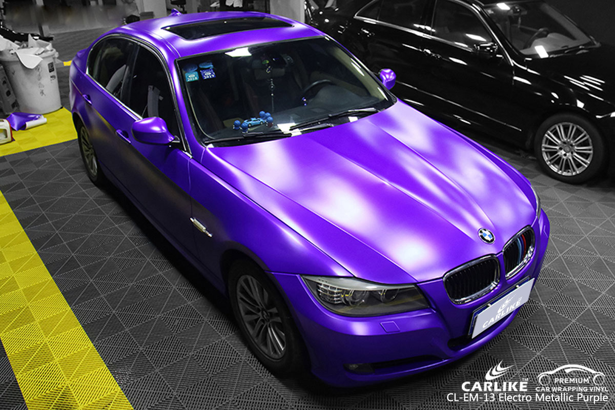 CARLIKE CL-EM-13 electro metallic purple car wrap vinyl for BMW