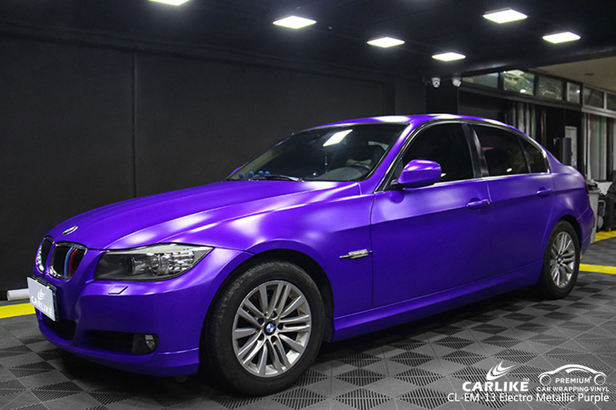 CARLIKE CL-EM-13 electro metallic purple car wrap vinyl for BMW
