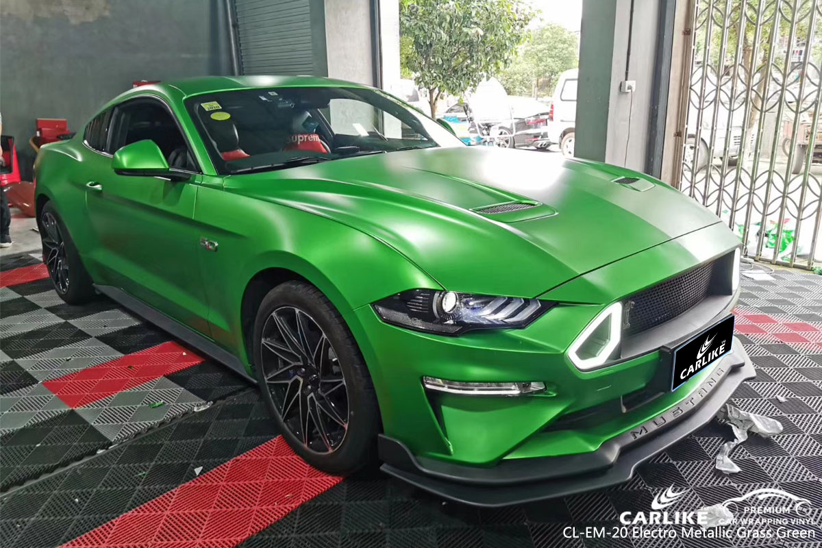 CARLIKE CL-EM-20 electro metallic grass green car wrapping vinyl