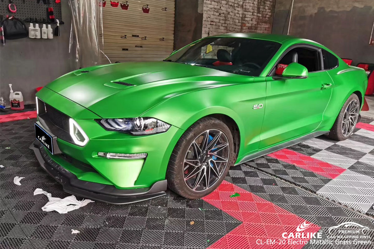 CARLIKE CL-EM-20 electro metallic grass green car wrapping vinyl