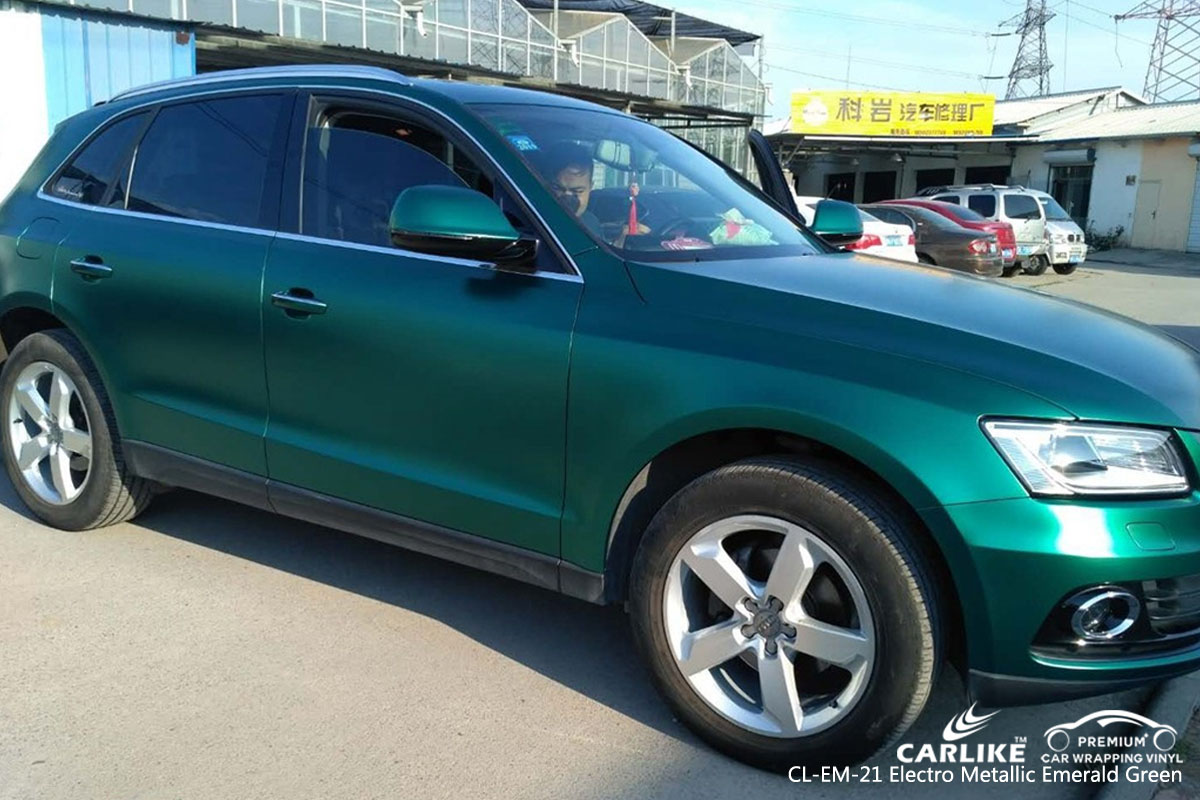 CARLIKE CL-EM-21 electro metallic emerald green car wrapping vinyl