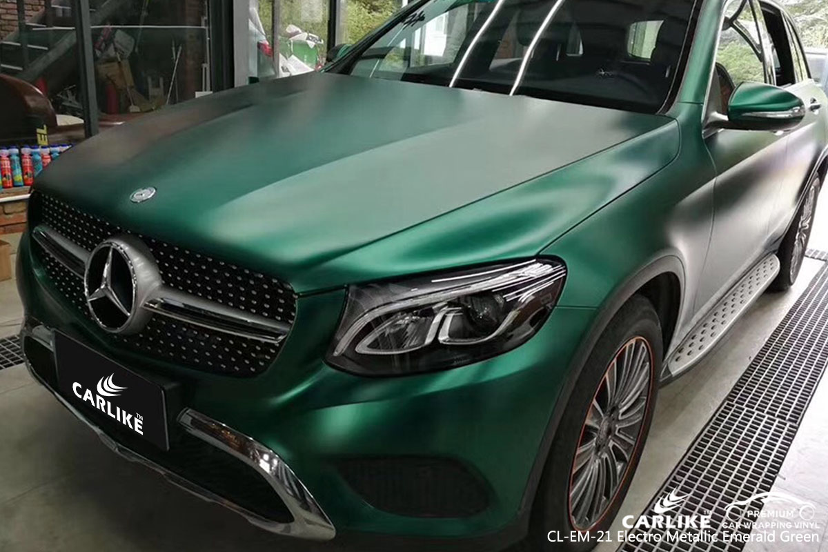 CARLIKE CL-EM-21 electro metallic emerald green car wrap vinyl for Mercedes-Benz