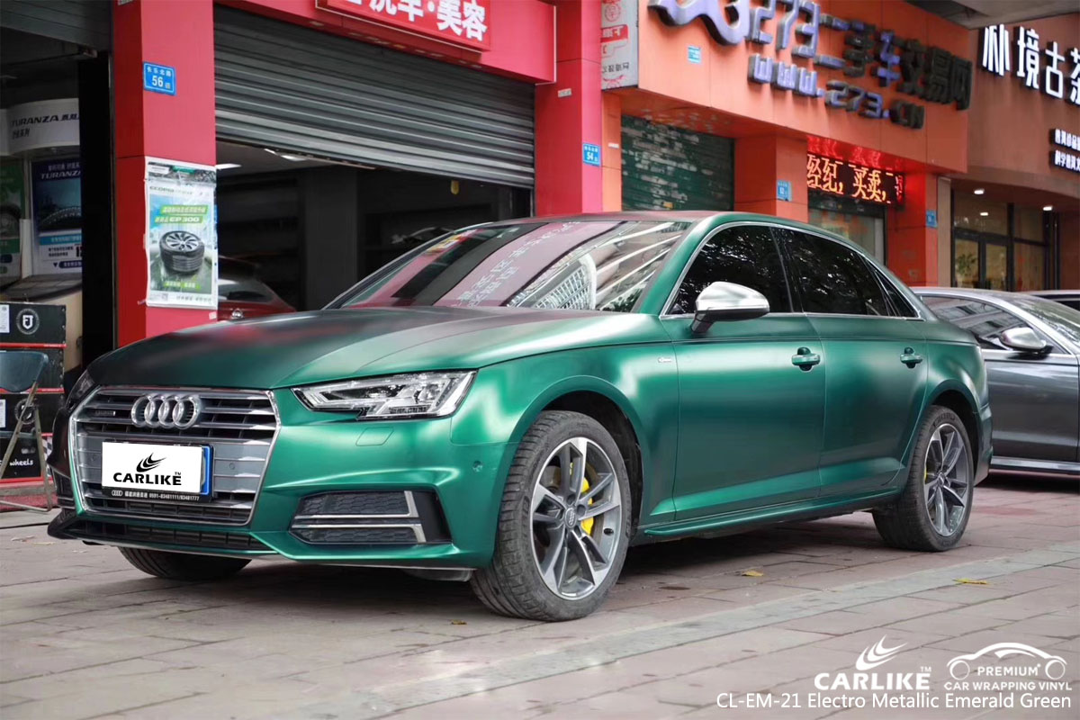 CARLIKE CL-EM-21 electro metallic emerald green car wrap vinyl for Mercedes-Benz