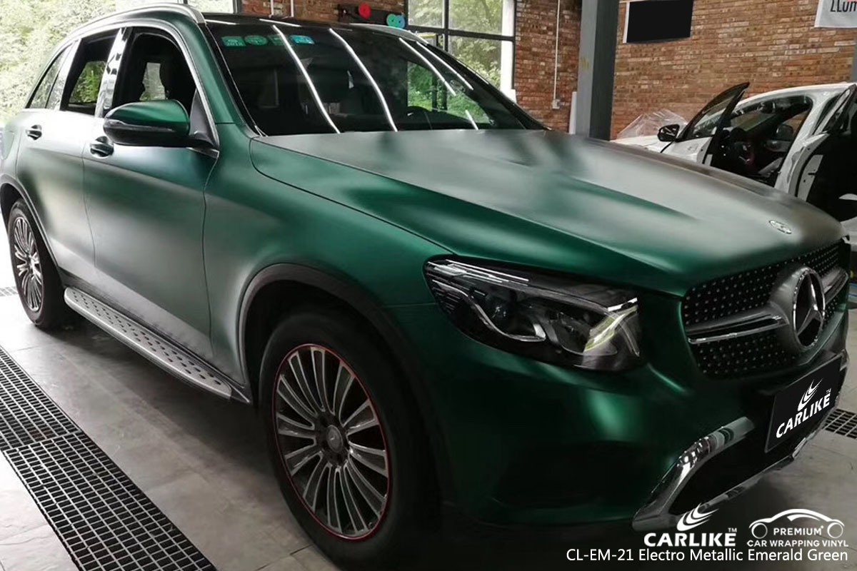 CARLIKE CL-EM-21 electro metallic emerald green car wrap vinyl for Mercedes-Benz