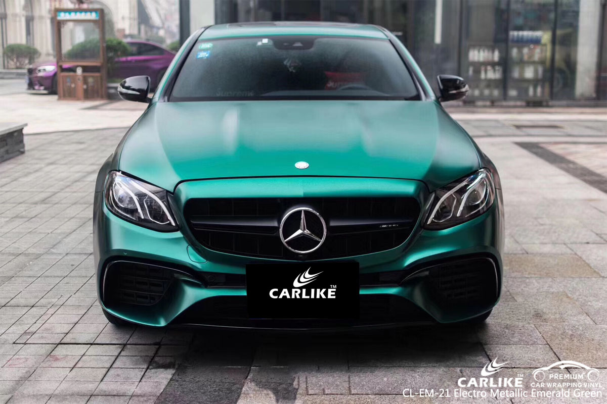 CARLIKE CL-EM-21 electro metallic emerald green car wrap vinyl for Mercedes-Benz