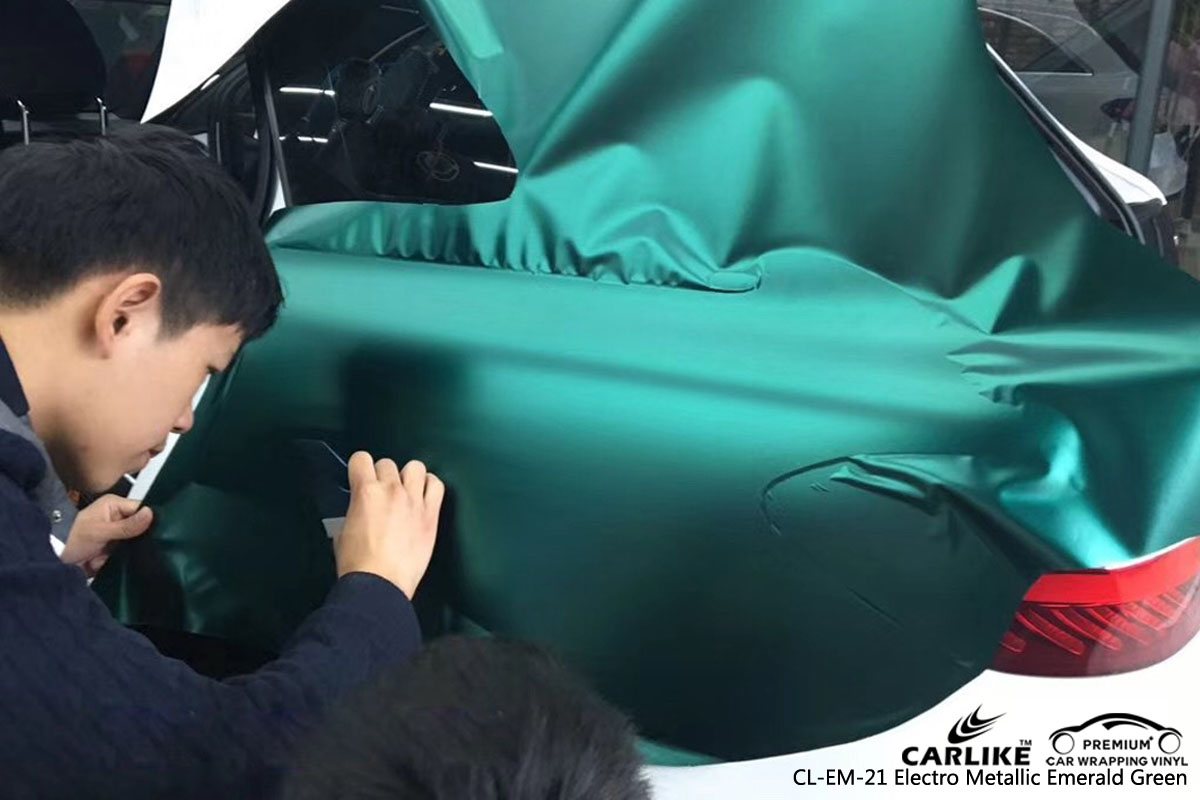 CARLIKE CL-EM-21 electro metallic emerald green car wrap vinyl for Mercedes-Benz