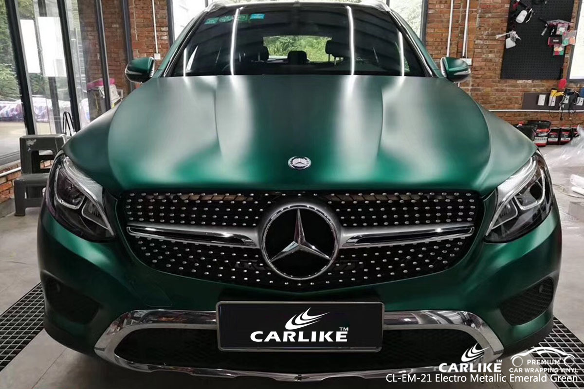 CARLIKE CL-EM-21 electro metallic emerald green car wrap vinyl for Mercedes-Benz