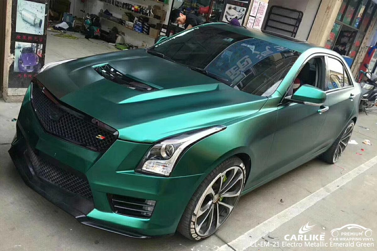 CARLIKE CL-EM-21 electro metallic emerald green car wrap vinyl for Mercedes-Benz