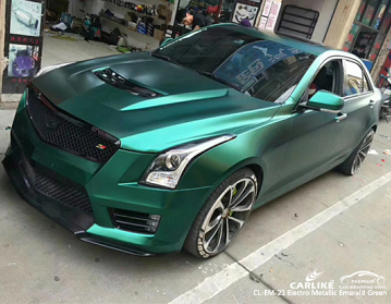 CARLIKE CL-EM-21 Mercedes-Benz için elektro metalik zümrüt yeşil araba sarma vinil