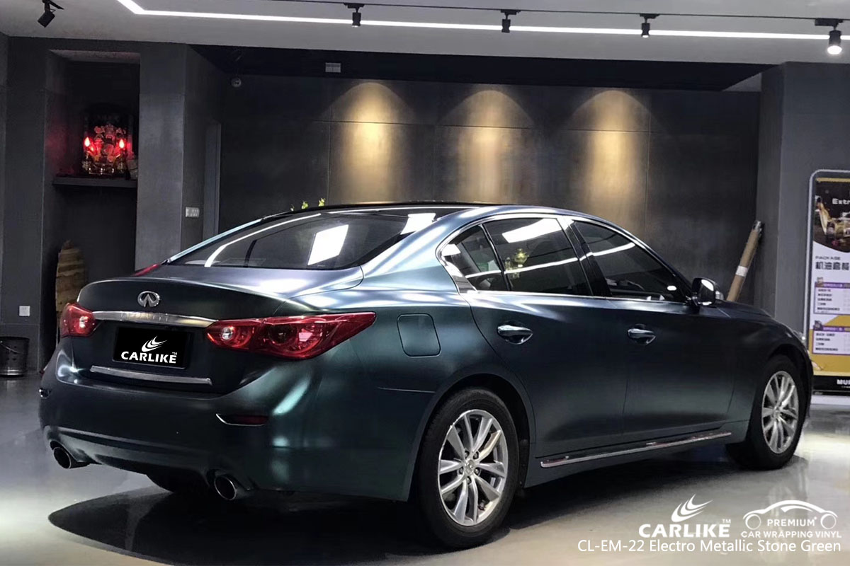 CARLIKE CL-EM-22 electro metallic stone green car wrap vinyl for Infiniti