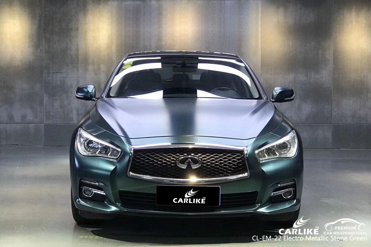 CARLIKE CL-EM-22 electro metallic stone green car wrap vinyl for Infiniti