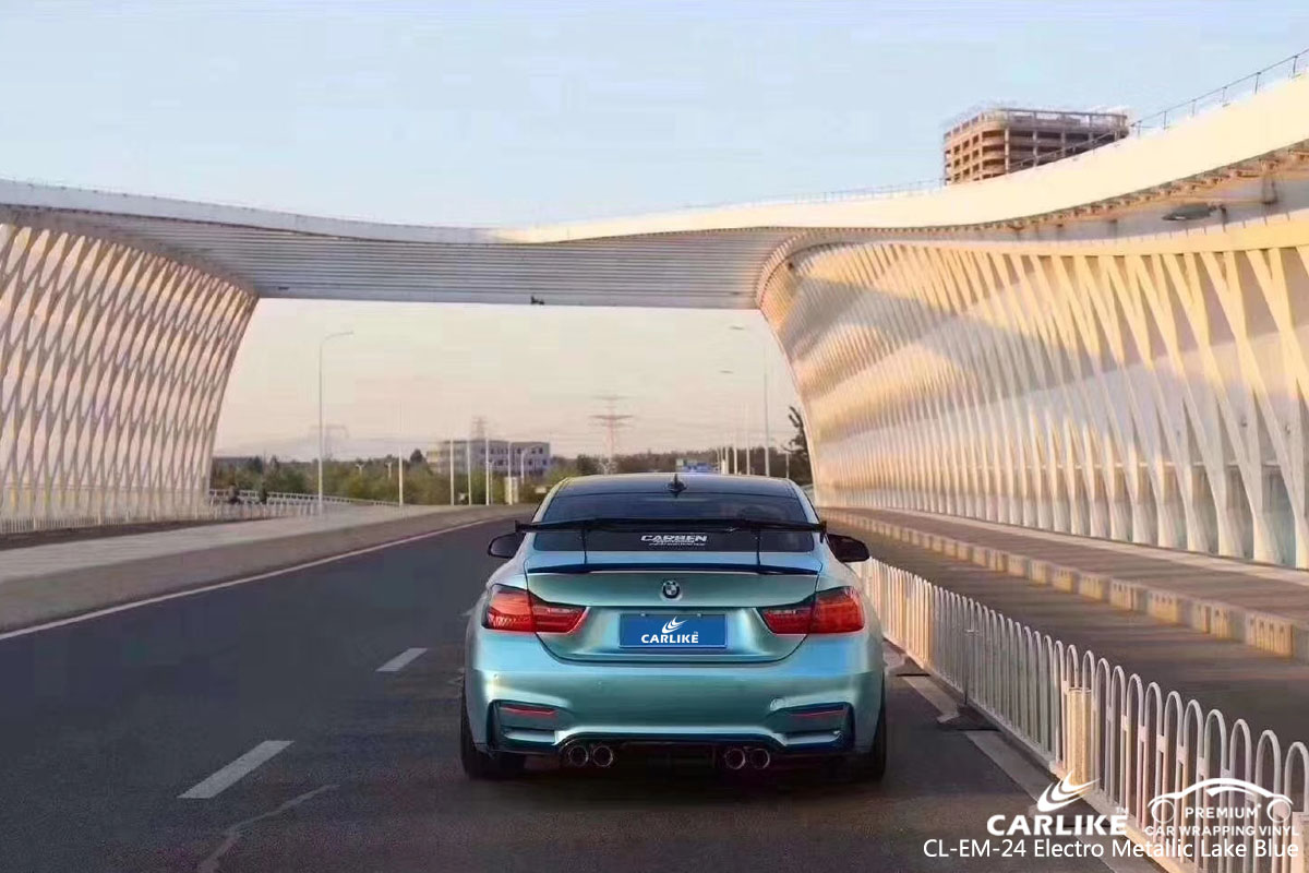 CARLIKE CL-EM-24 electro metallic lake blue car wrap vinyl for BMW