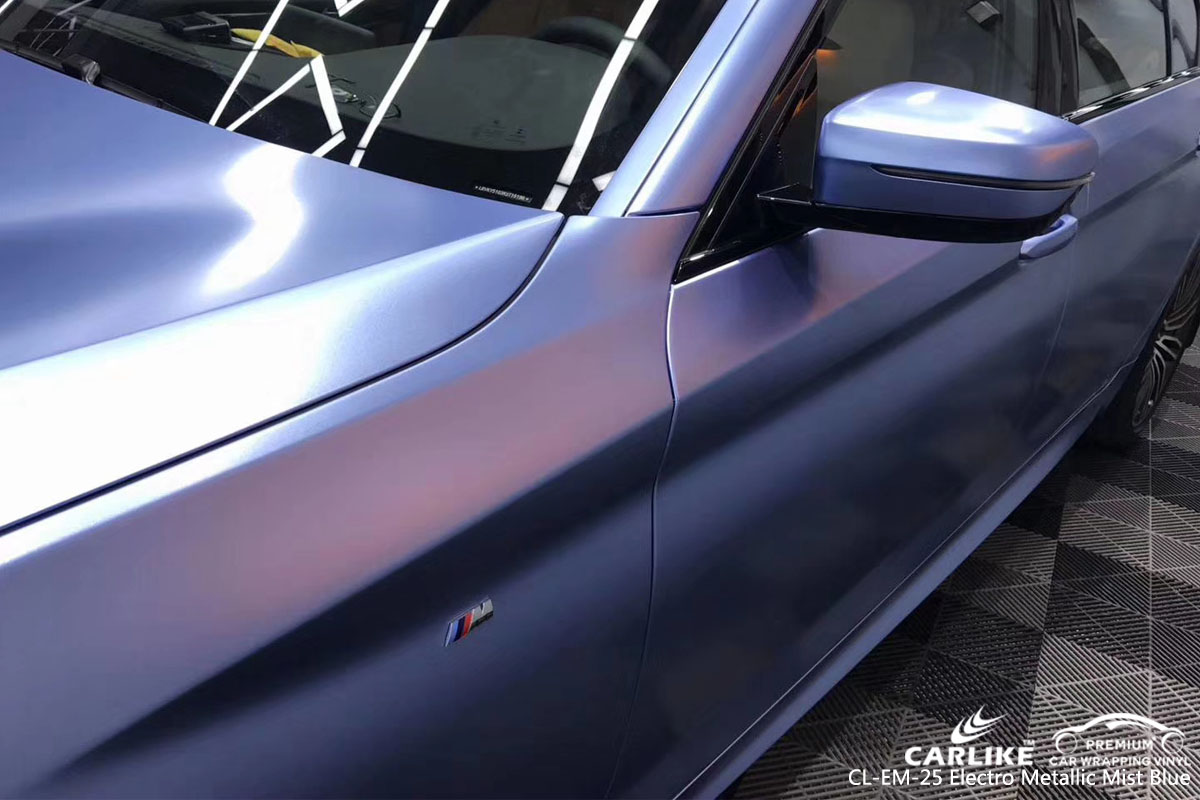 CARLIKE CL-EM-25 electro metallic mist blue car wrap vinyl for BMW
